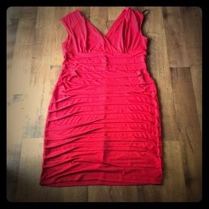 Plus size red dress